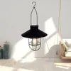 Black/Bronze Retro Solar Powered Lantern Outdoor Hanging Light Vintage Lamp With Warm - Bronze+Small Size