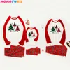 Familj Jul Pyjamas Set Moose Vuxna Kvinnor Kids Julhjort Nightwear Pyjamas Matchande Familj Outfits 210713