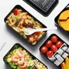 1200 ml Microwavable Lunchbox BPA GRATIS Draagbare Bento Lekvrij Voedselcontainer met eetstokjes Lepel School Office 210423