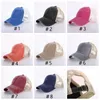 8 colori parasole cappello a coda di cavallo uomo donna cappelli da baseball lavati sport all'aria aperta protezione solare regolabile protezioni in rete T9I001300