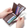 Portefeuille en cuir véritable pour hommes, petit porte-cartes, porte-monnaie, portefeuilles