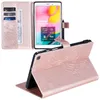 علبة قرص مضادة للصدمة لـ Samsung Galaxy Tab T220/T500/T290/T510/T590/P200 3D Butterfly Encording Pu Leather Flip Flov Wover with Cards Slots