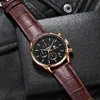Men Watch CHEETAH Waterproof Quartz Men Watches Chronograph Sport Wristwatch Leather Business Male Clock Watch With Box 210804