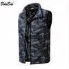 Bolubao Mode Märke Men Uppvärmning Vest Coats Vinter Män Casual Cotton Vest Jacka Toppar Smart USB Laddning Vest Coat Man 210518