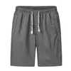 Simple Single Casual Casual Short Summer Solide Pantalon court Solide Grey Running Sports pour Plus Taille 6XL 210713