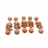 Детские игрушки-прорезыватели из бука, деревянная погремушка, деревянное кольцо для прорезывания зубов, кольцо для грызунов, музыкальное жевание для детей, хорошее 170 B35351759