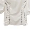 Vintage Bowknot Puff Short Sleeve Kvinnor Blus Kausal Slim Sweet Toppar Vår Koreansk Blusas Skjorta 6G491 210603
