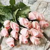 2021 gros 120 pièces MOQ bleu fleurs artificielles frais vraie touche rose bourgeon bleu royal décorations et bouquet de mariage