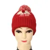 Moda Wholale Unisex Chapéu de Natal Inverno de malha crochet beanie santa chapéu para mulheres homens