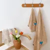 Ricamo cartone animato modello asciugamano set asciugamano squisito asciugamani da bagno del viso morbido touch assorbente per bambini adulti