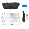 Foldable Car Sun Umbrella Interior Windshield Sunshade Cover Front Window UV Protection Shade Curtain Parasol Auto Accessories