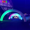 Large Round Inflatable Arch With led Lighting Decoration Wedding Party Event Rainbow Archway Entrance Finish Line Illuminated Balloon