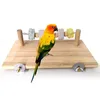 Other Bird Supplies Wood Platform With Chewing Toys For Hamster Chinchilla Calcium Nutrition P9YB