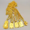 6 stilar guldpläterad gudinna av barmhärtighet hängande halsband lyxig atmosfär män tjock halsband för bröllop smycken gåvor