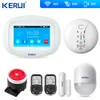 Keru iK52 Wifi GSM Alarm APP Control Security System Burglar Intruder kit Door open reminder Smoke Sensor