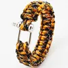 Cobra Paracord Bracelets 키트 군사 응급 생존 팔찌 팔찌 팔찌 유니osex U 버클