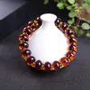 Beaded Strands Natural Multi-meter Water Purification Violet Blue Amber Bracelet Beeswax Bead Couple Men And Women Kent22