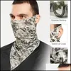 Caps Masks Protective Gear & Outdoorscycling Cooling Bandana Face Er With Ear Loops Outdoor Anti-Dust Sun Protection Sports Scarf Balaclava