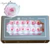 21pcs 2-3cm Preserved Flower Everlasting Rose Immortal Austin Gift Box DIY Eternal Life Flower Material wedding party home decor