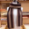 Man Winter Cashmere Sjaal High-end Zachte Dikke Design Wool Pashmina Sjaal Sjaal Sjaals Strepen Plaid Draag Mode Mannen en Dames Wraps 30 * 170cm