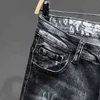Pantalons pour hommes Jeans pour hommes Denim pantalon Biker de haute qualité mâle mince décontracté concepteur de mode garçons Hip Hop Streetwear G0104