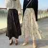 Tigena 90cm Bohemian Long Maxi Skirt Kvinnor Sommar Koreansk Fashion Print Chiffon Kvinna Boho Sun High Waist 210619