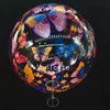 Tryckt studsa boll 20-tums färgade parti dekoration leksaker flytande färgstarka fjäril ballong 300pcs t2i52395
