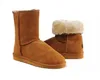 Snowboots Designer Dames Winter Schoenen Lederen Knielen Enkel Zwart Grijze Schoen Mens Dames Boot Girl Mode Winterschoenen WS