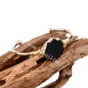 Goud Verzilverd FreeForm Ruwe Druzy DruSy Gemstone Bangle Armband Gratis Grootte Etnische Gift Handgemaakte Draad Wrapped Natural Quartz Geode Crystal Stone Bangles Manchet