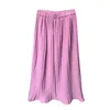 Летняя плиссированная юбка для женщин корейская версия свободной и эластичной талии леди 210607