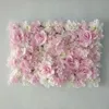 Decorative Flower Panel for Flower Wall Handmade with Artificial Silk Flowers for Wedding Wall Decor Party Christmas Backdrop 211108
