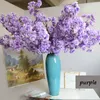 Large 100CM Romantic Wedding Flower Artificial Silk Cherry blossoms Branches Peach Wisteria Vine Home Wedding Decoration Flower