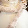 Gants de mariée gants de mariage en ivoire blanc pour femmes filles du coude gants de dentelle à doigt complet élégants gants de mariée