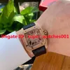 Babysbreath Series Diamond Montres automatiques 42 * 11mm Japonais West Tiancheng 8215 Mouvement 316L Cas d'acier fin en acier réel Bracelet de montre en cuir véritable
