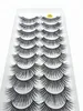 Mão feita 10pairs 3D Faux Mink Eyelashes Maquiagem Ferramentas Natural Longo Falso Lash Dramática Cílios Extensão Eyelash Maquiagem