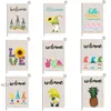 Summer Garden Flag Fruit Gnomi Double Size Stampato Lino Decorativo per esterni Hanging Welcome Summer Season Banner 32 * 47CM RRB11937