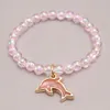 Multi Candy kralen kinderen Lucky Sieraden Armbanden Gelukkige Kinderen Oceaan Wind Zeemeermin Charms armband baby Accessoires gift5708391