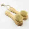 Gros poils de sanglier brosse faciale rasage manche en bois visage brosses de nettoyage outil de soin de la peau peut personnalisé LOGO