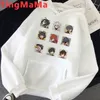 Genshin Impact Keqing hoodies mâle Corée 2021 mâle hoddies sweat à capuche hip hop imprimé Y0901
