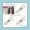 Estantes para ropa Organización Housekee Home Gardenmtifunction Spring Clothes Clips Clavijas de acero inoxidable para calcetines Pos Hang Rack Parts Portab