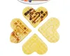 Wholesale Heart Shape Waffle Moulds 5-Cavity Silicone Oven Pan Baking Cookie Cake Mold Muffin Cooking Tools Kitchen Accessories Supplies