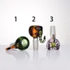 Verre Animal Bol Hookans Fumer Accessoires 10mm 14mm Mâle Coloré Herb Tabac Bong Bols Pour Pipe À Eau