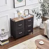 2022 Living Room Furniture 5 Drawer Dresser Storage Organizer Fabric Unit Easy Pull Bins with Steel Frame Wood Top Closets for Entryway Hallway Bedroom