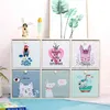 Caixa de armazenamento de brinquedo de desenhos animados Caixa de armazenamento dobrável gavetas de guarda-roupa organizador roupa cesta crianças brinquedos 210922