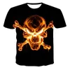 T-shirts voor heren 2022-Verschillende Skull Punk Fashion 3D Gedrukt T-shirt Children's Tee Summer Casual Street 110-6XL Plus Maat aanpasbaar