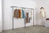 Gold plating rack ounted display shelves men039s and women039s clothing wallmounted hangers3672101
