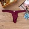 Mens underkläder bikini g-string t-back thong briefs low rise bulge påse erotiska sexiga trosor andas gay manliga underkläder kvinnor