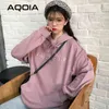 Herbst Chic Koreanische Stil Stickerei Frauen Hoodies Dünne Sweatshirt Oversize Damen INS Plus Größe Weibliche Pullover 210521