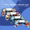 Färgglada Controller Cover Camouflage Games Hantera täcker PS5 Silikonfall Anti-Slip Game Handtag Målning Skydda Case för PlayStation 5 delar