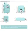 Backpack Girls Cute DIOMO panda bag female canvas school set for boys with teenagers laptop bagpack women crossbody pencil case child
